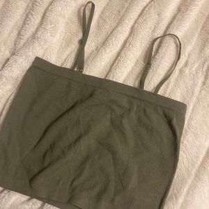 Green tank top